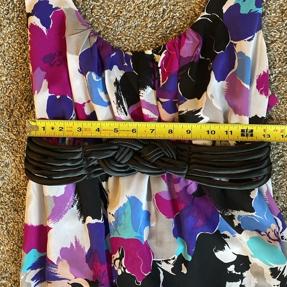 Nicole by Nicole Miller Floor Length Floral Purple, Blue, Mauve, Women’s size 12 - Picture 8 of 12